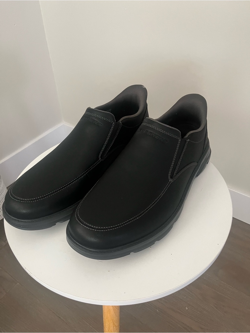 Skechers Black Slip-On Casual Comfort Loafers